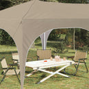 Pop-up Festtelt 575 x 288 x 245 cm Cremefarvet Oxford stof
