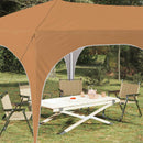 Pop-up Festtelt 575 x 288 x 245 cm Beige Oxford stof