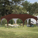 Pop-up Festtelt 575 x 288 x 245 cm Brun Oxford stof