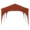 Pop-up Festtelt 575 x 288 x 245 cm Terrakotta Oxford stof