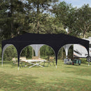 Pop-up Festtelt 575 x 288 x 245 cm Sort Oxford stof