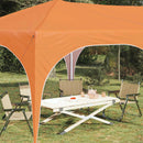 Pop-up Festtelt 575 x 288 x 245 cm Orange Oxford stof