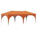 Pop-up Festtelt 575 x 288 x 245 cm Orange Oxford stof