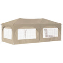 Pop-up Festtelt 575 x 288 x 245 cm Cremefarvet Oxford stof