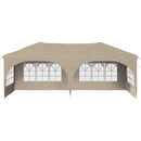 Pop-up Festtelt 575 x 288 x 245 cm Cremefarvet Oxford stof