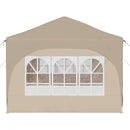 Pop-up Festtelt 575 x 288 x 245 cm Cremefarvet Oxford stof
