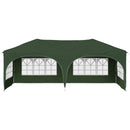 Pop-up Festtelt 575 x 288 x 245 cm Grøn Oxford stof