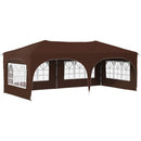 Pop-up Festtelt 575 x 288 x 245 cm Brun Oxford stof
