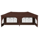 Pop-up Festtelt 575 x 288 x 245 cm Brun Oxford stof