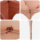 Pop-up Festtelt 575 x 288 x 245 cm Terrakotta Oxford stof