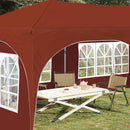 Pop-up Festtelt 575 x 288 x 245 cm Terrakotta Oxford stof