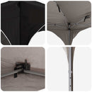 Pop-up Festtelt 575 x 288 x 245 cm Sort Oxford stof