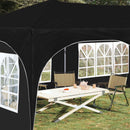 Pop-up Festtelt 575 x 288 x 245 cm Sort Oxford stof