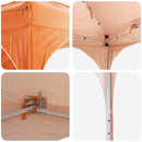 Pop-up Festtelt 575 x 288 x 245 cm Orange Oxford stof
