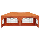 Pop-up Festtelt 575 x 288 x 245 cm Orange Oxford stof