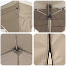 Pop-up Festtelt 575 x 288 x 245 cm Cremefarvet Oxford stof