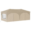 Pop-up Festtelt 575 x 288 x 245 cm Cremefarvet Oxford stof