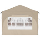 Pop-up Festtelt 575 x 288 x 245 cm Cremefarvet Oxford stof