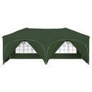 Pop-up Festtelt 575 x 288 x 245 cm Grøn Oxford stof