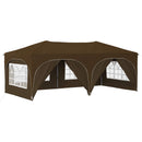 Pop-up Festtelt 575 x 288 x 245 cm Gråbrun Oxford stof