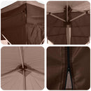 Pop-up Festtelt 575 x 288 x 245 cm Brun Oxford stof