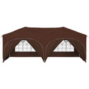 Pop-up Festtelt 575 x 288 x 245 cm Brun Oxford stof