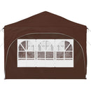 Pop-up Festtelt 575 x 288 x 245 cm Brun Oxford stof