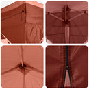 Pop-up Festtelt 575 x 288 x 245 cm Terrakotta Oxford stof