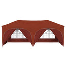 Pop-up Festtelt 575 x 288 x 245 cm Terrakotta Oxford stof