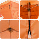 Pop-up Festtelt 575 x 288 x 245 cm Orange Oxford stof