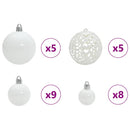 Jule Kuglesæt 61 stk. 150 LED'er Varm hvid Ø 6 cm