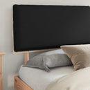 Sengestel med Polstret Hovedgavl Sort 180 x 200 cm