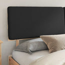 Sengestel med Polstret Hovedgavl Sort 180 x 200 cm