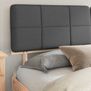 Sengestel med Polstret Hovedgavl Mørkegrå 200 x 200 cm