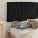 Sengestel med Polstret Hovedgavl Sort 180 x 200 cm