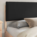 Sengestel med Polstret Hovedgavl Sort 180 x 200 cm