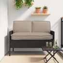 Pudesæt 3 pcs Gråbrun Oxford stof