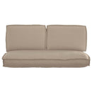 Pudesæt 3 pcs Gråbrun Oxford stof