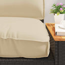 Pudesæt Oxford stof Beige 120 x 80 x 52 cm