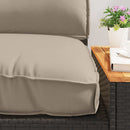 Pudesæt 3 pcs Gråbrun Oxford stof