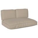 Pudesæt 3 pcs Gråbrun Oxford stof