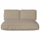 Pudesæt 3 pcs Gråbrun Oxford stof
