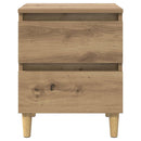 Sengeskabe 2 pcs Artisan Egetræ 40 x 35 x 50 cm Konstrueret træ
