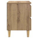 Sengeskabe 2 pcs Artisan Egetræ 40 x 35 x 50 cm Konstrueret træ