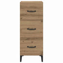 Sideboard Artisan Egetræ 34,5 x 34 x 90 cm Konstrueret træ