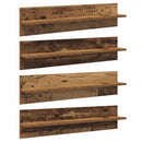 Væghylder 4 pcs Gammelt træ 80 x 11,5 x 18 cm Konstrueret træ
