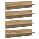 Væghylder Vægmonteret 4 pcs Artisan Egetræ 80 x 11,5 x 18 cm