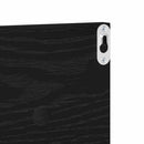 Væghylder 4 pcs Sort eg 80 x 11,5 x 18 cm Konstrueret træ