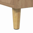 Bord Artisan Egetræ Konstrueret træ 140 x 50 x 75 cm