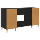 Bord Sort eg Konstrueret træ 140 x 50 x 75 cm
